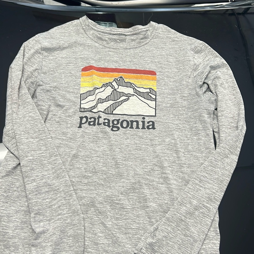 Patagonia Heather Gray Long Sleeve